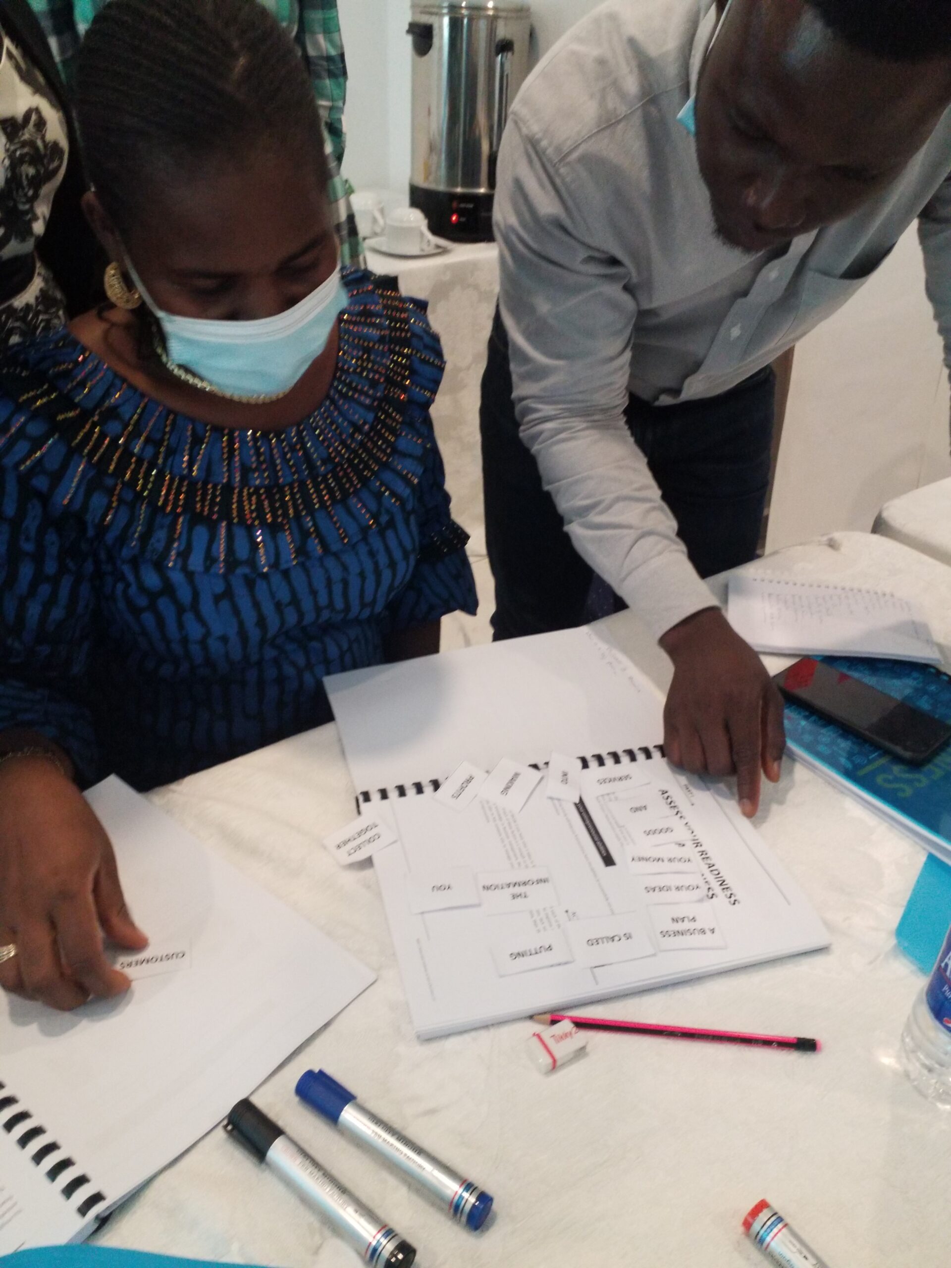 Afifen training session with entrepreneurs