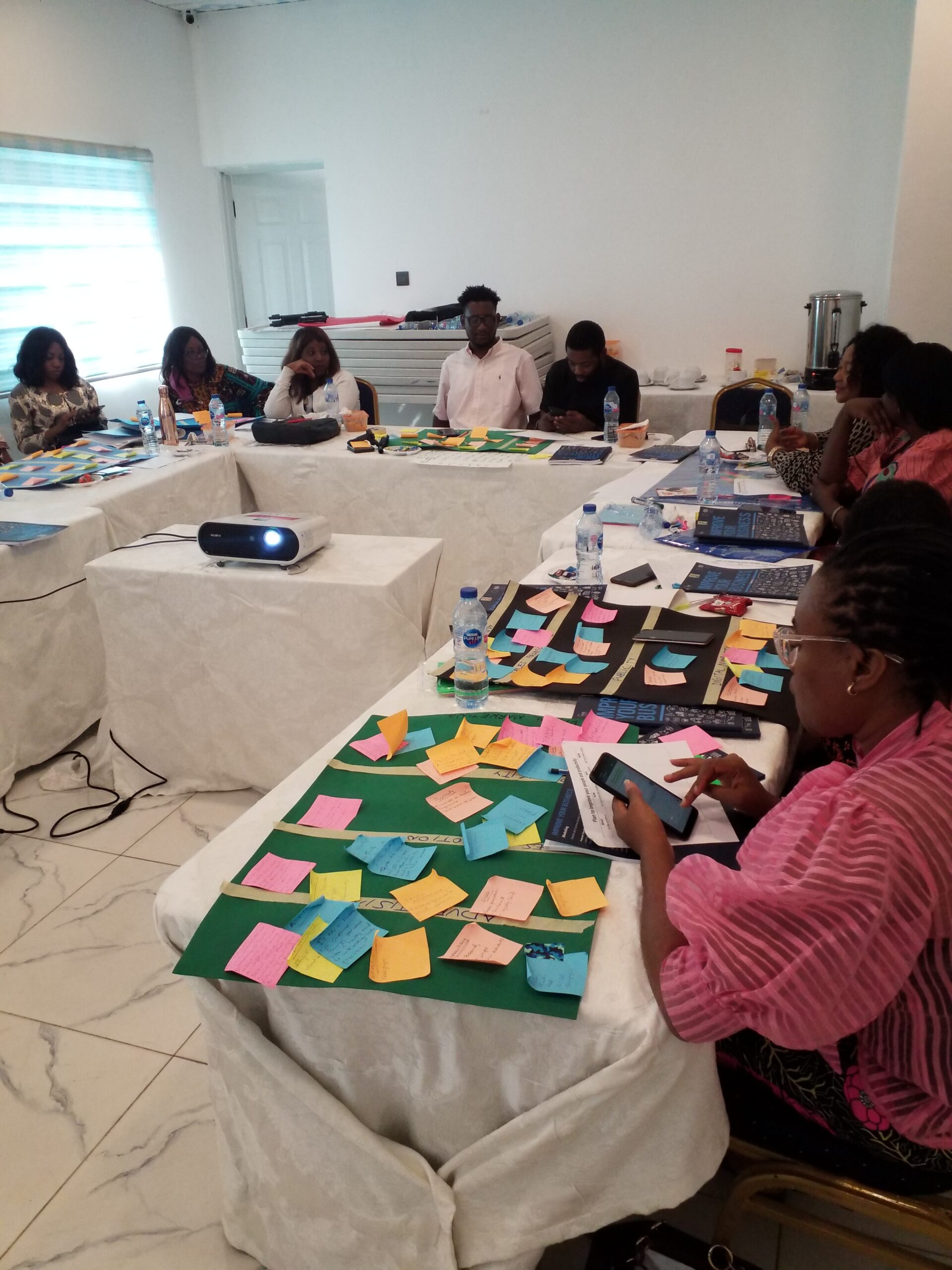 Group discussion during Afifen training